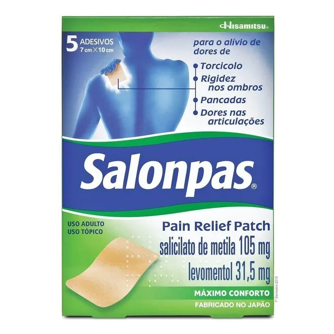 SALONPAS PAIN RELIEF PATCH C/5EV (HST)