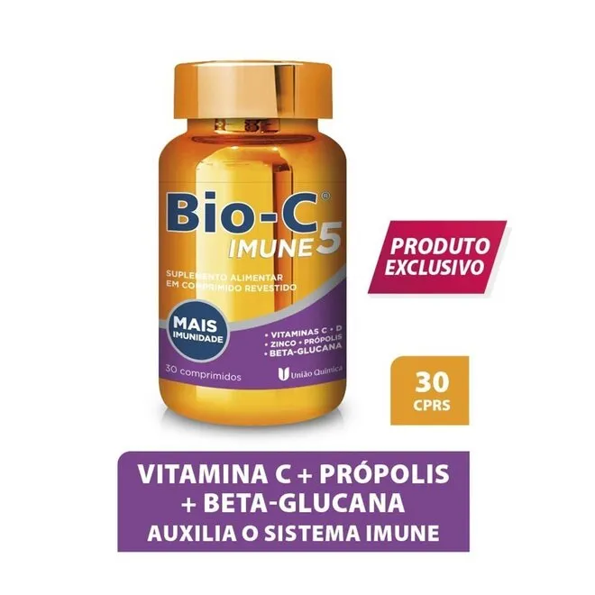 Vitamina C Bio-C Imune 5 com 30 comprimidos