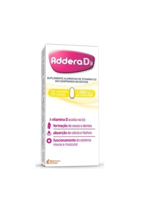 Addera D3 Comprimido10000Ui Cosmed 10 Comprimidos Revestidos