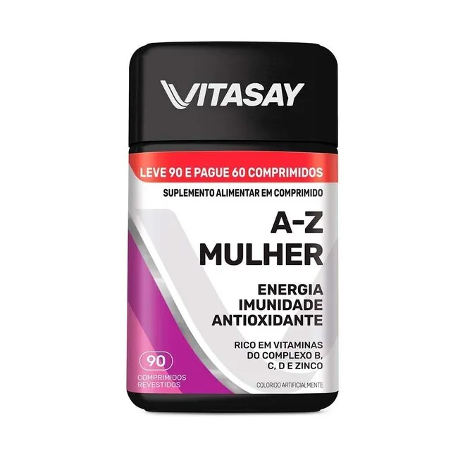 Suplemento Alimentar Az Mulher Vitasay 90 Comprimidos