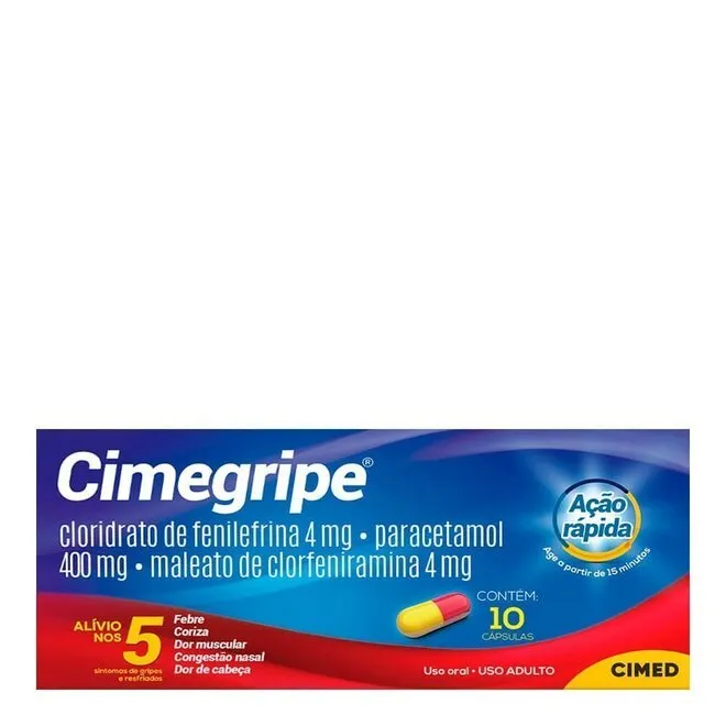Cimegripe 10 Cápsulas - CIMED
