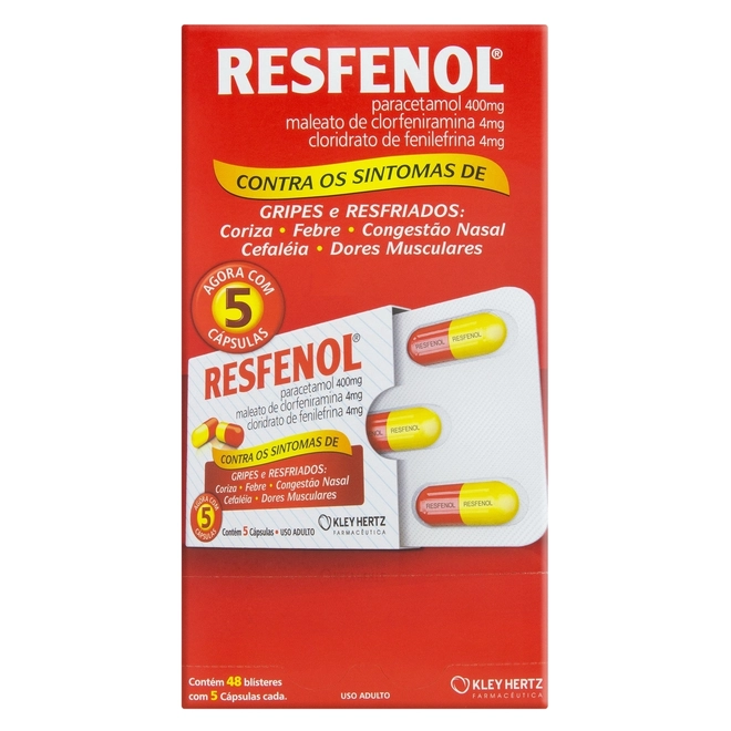 Resfenol Com 5 Cápsulas
