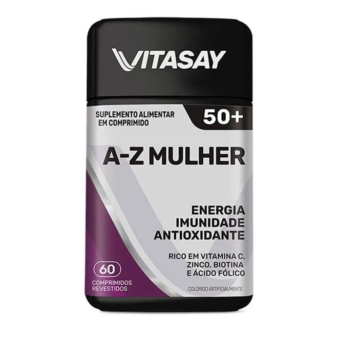 Vitasay 50+ A-Z Mulher Com 60 Comprimidos Revestidos