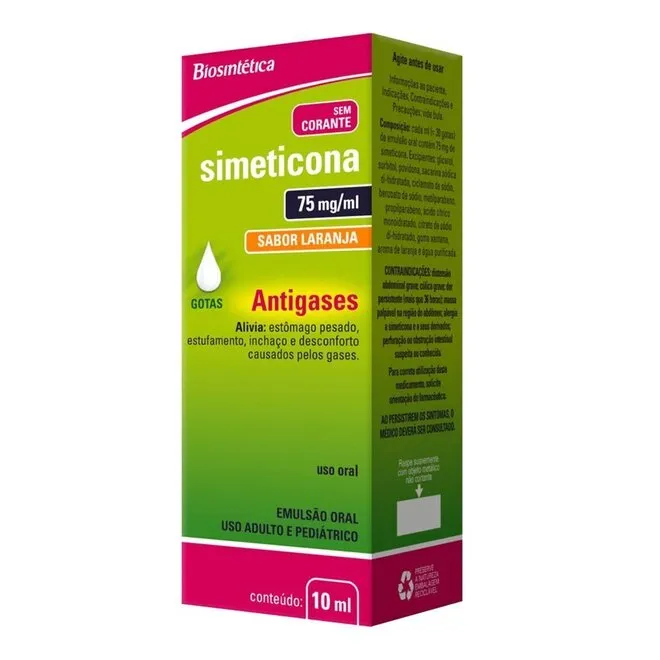 SIMETICONA 75MG/ML GOTAS 10ML