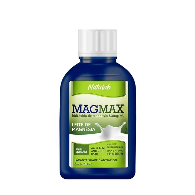 Leite De Magnesia Magmax Sabor Hortela 100Ml