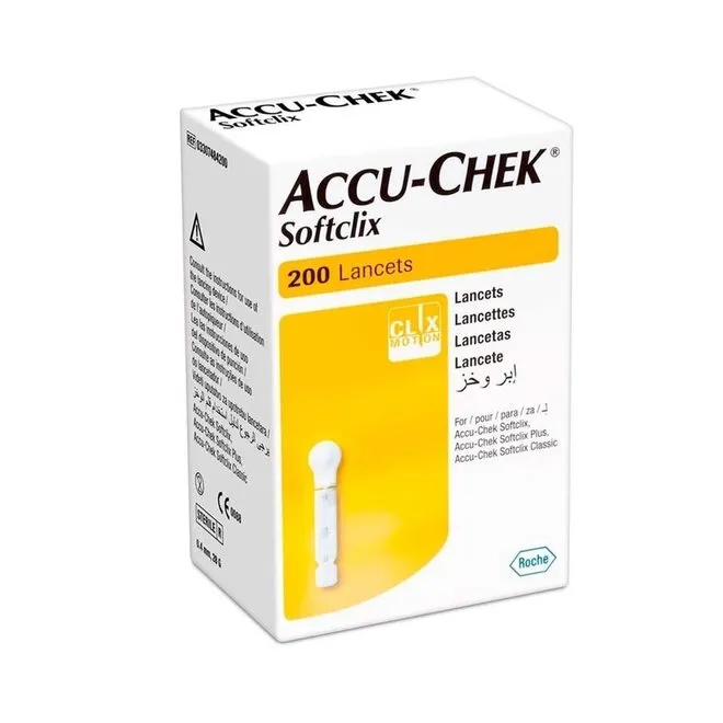Lancetas Softclix Accu Chek 200Un