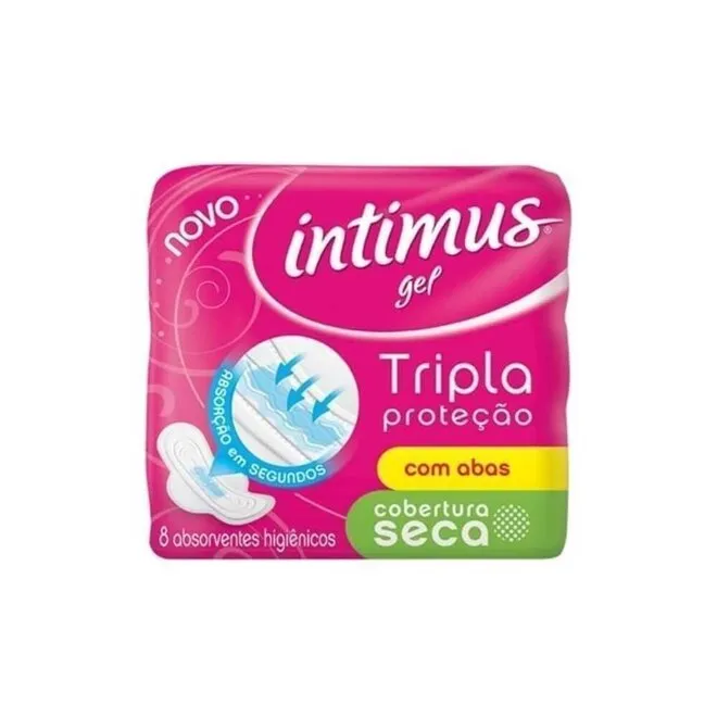 Absorvente Intimus normal com abas seca 8 unidades