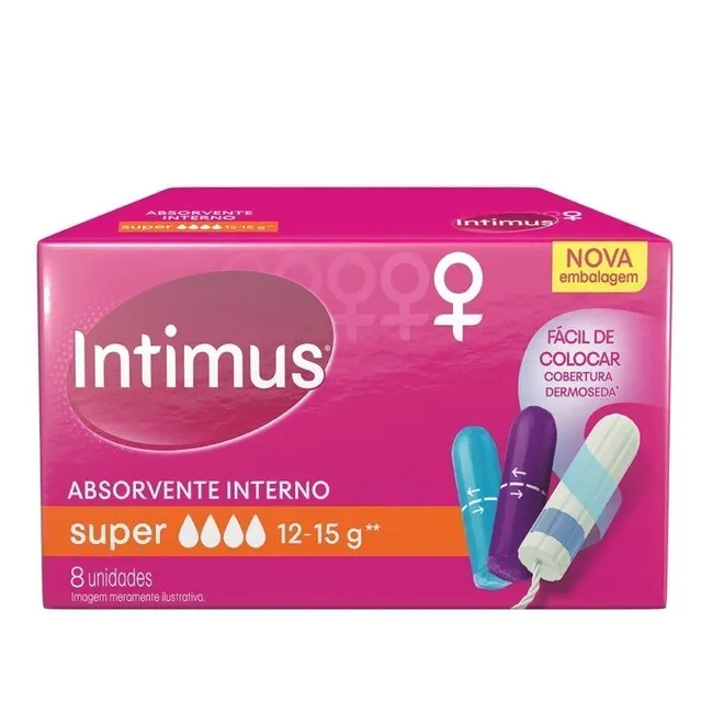 Absorvente Interno Intimus Super Caixa 8 Unidades