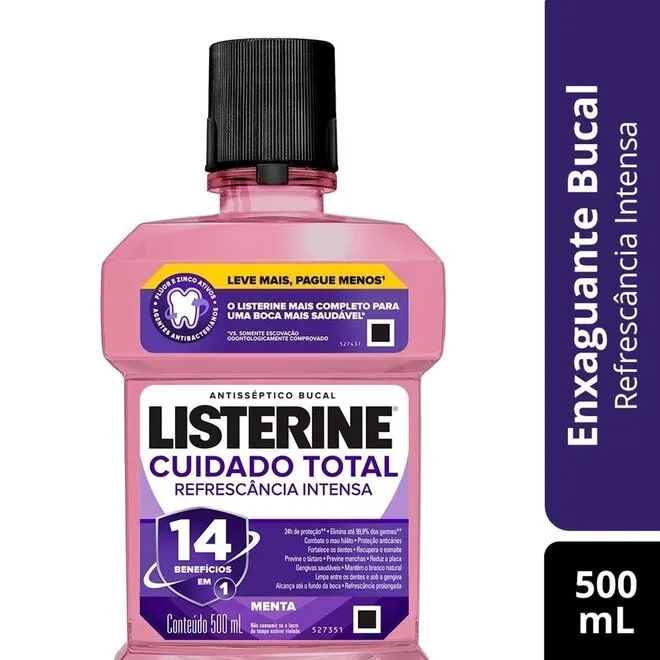 LISTERINE CUIDADO TOTAL 500ML (JOH)