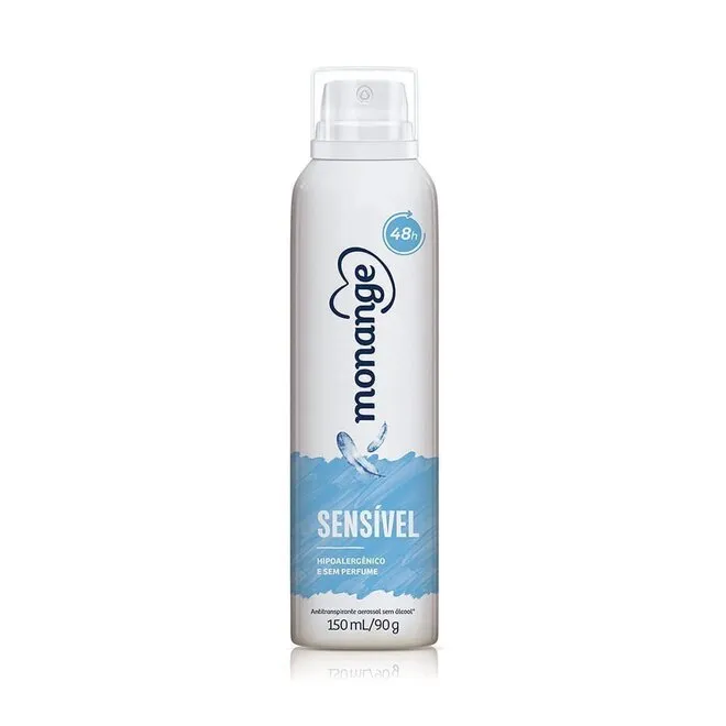 Desodorante Aerosol sem Perfume 150ml - MONANGE