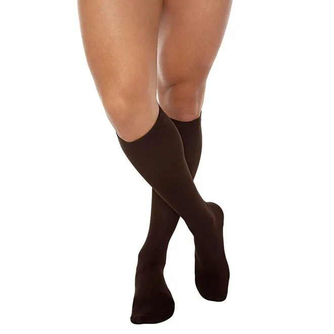 Meia Suave Compressão 3/4 Tamanho M Masculina Marrom Kendall