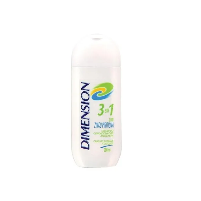 Shampoo 2em1 Dimension Cabelo Normais a Oleosos Frasco 200ml