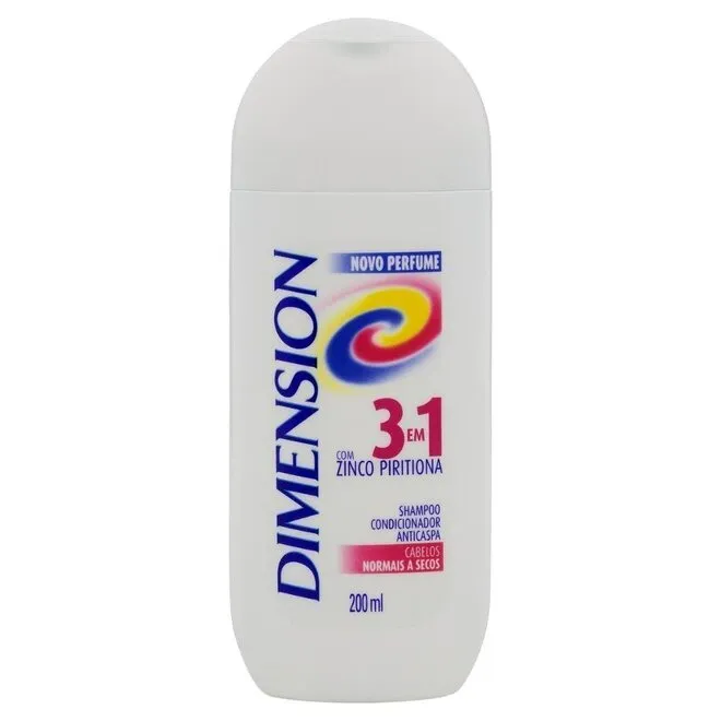 Shampoo 3em1 Dimension Cabelo Normais a Oleosos Frasco 200ml