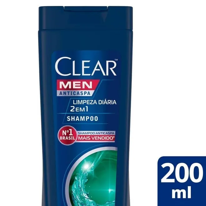Shampoo Men Limpeza Diaria 2 Em 1 200ml - CLEAR