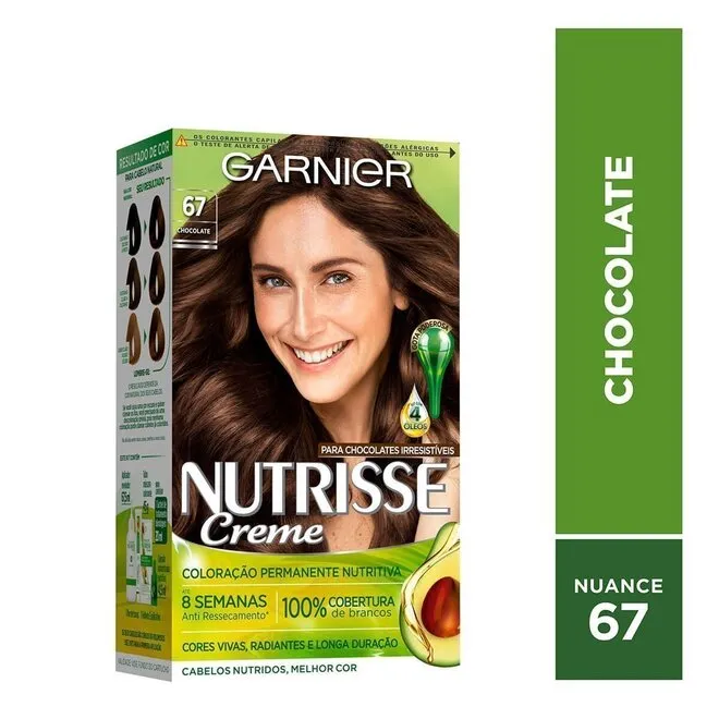 Tintura Permanente Nutrisse Creme 67 Chocolate