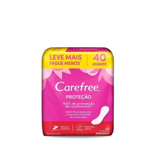 Protetor Diário Proteção Com Perfume Carefree Com 40Un