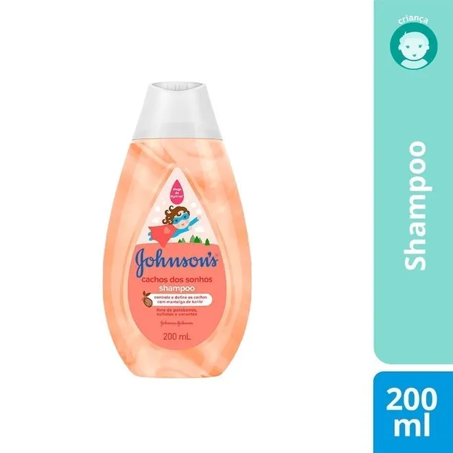 Shampoo Hidratante Johnson's Kids Cachos dos Sonhos 200ml