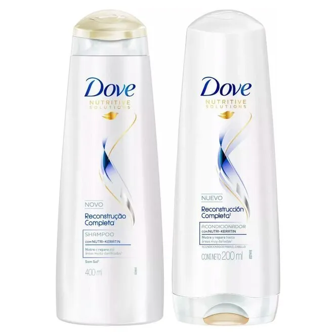 Shampoo Dove Reconstrução + Queratina Frasco 400ml