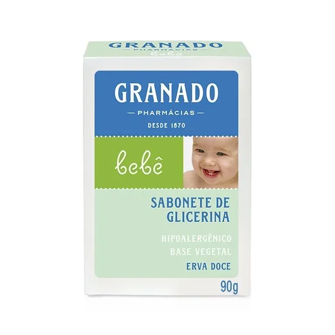 Sabonete em Barra Granado Glicerina Bebe Erva Doce 90g