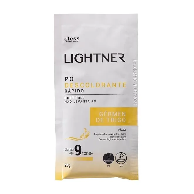 Pó Descolorante Cless Lightner Gérmen De Trigo Sachê 20G