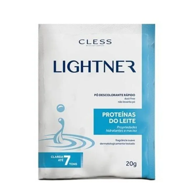 Pó Descolorante Lightner Proteínas Do Leite Com 20G