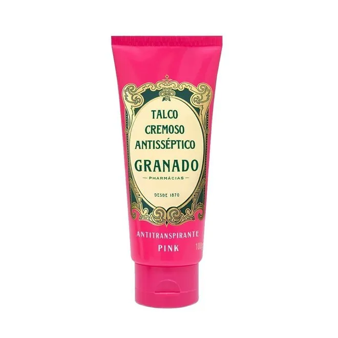 Talco Cremoso Antisséptico Granado Pink Com 100G