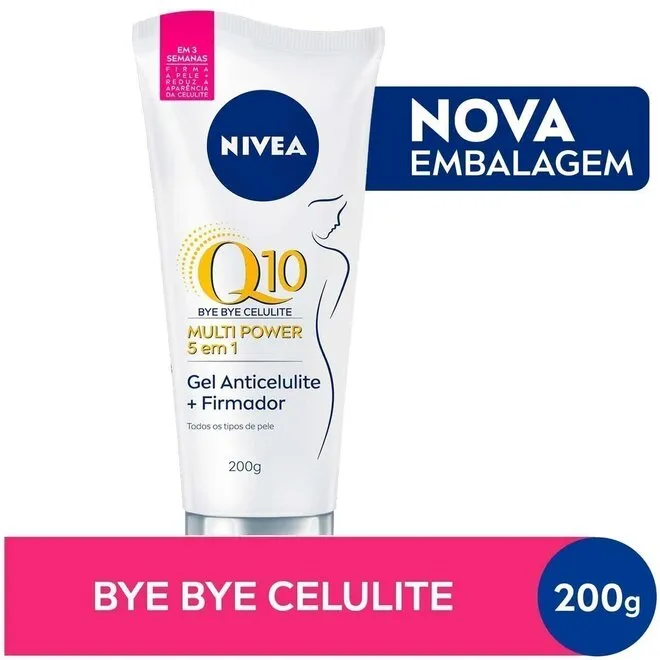 Gel-Creme Firmador Bye Bye Celulite Nivea Q10 Energy + 201g