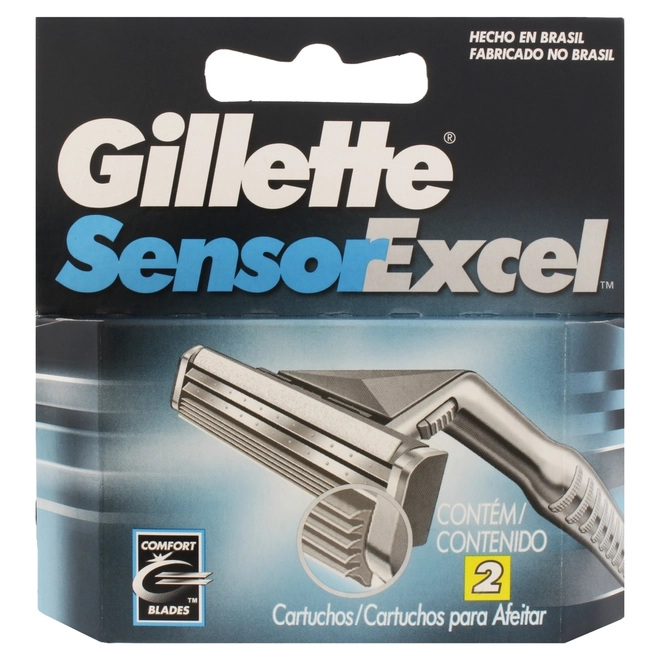 Carga Gillette Sensor Excel Com 2 Unidades