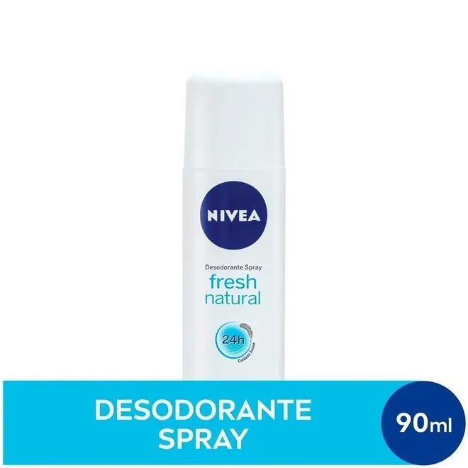 Desodorante Spray Feminino Fresh Natural Nivea 90Ml