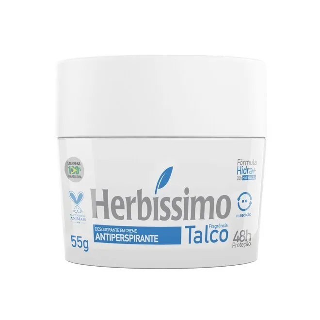 Desodorante Creme Herbissimo Talco 55G