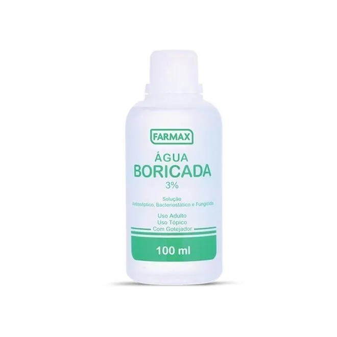 Água Boricada 3% Farmax Com 100Ml
