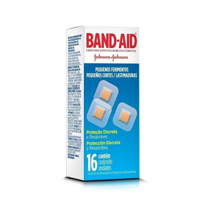 Curativos Band-Aid ] Ferimentos Com 16 Unidades