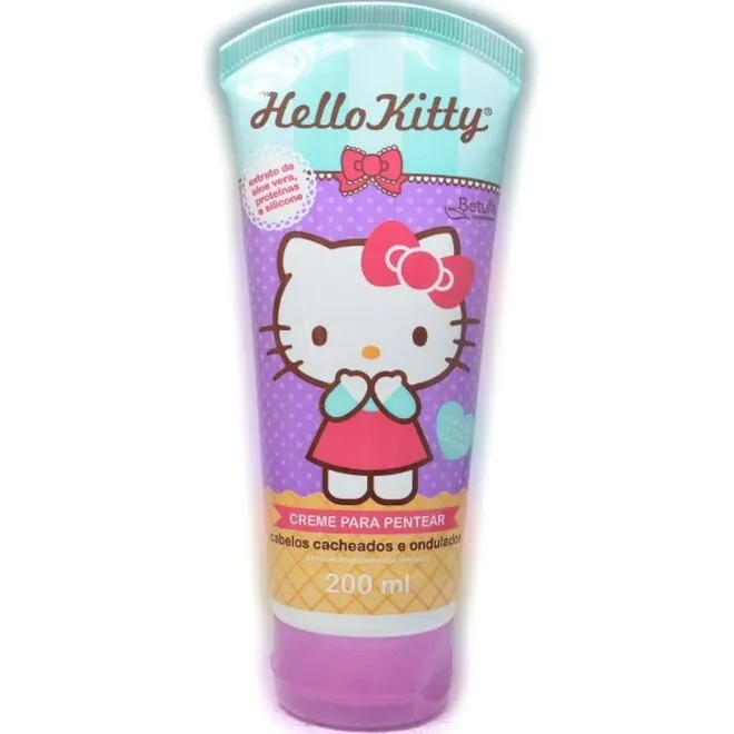 Creme De Pentear Hello Kitty Cabelos Cacheados Com 200Ml