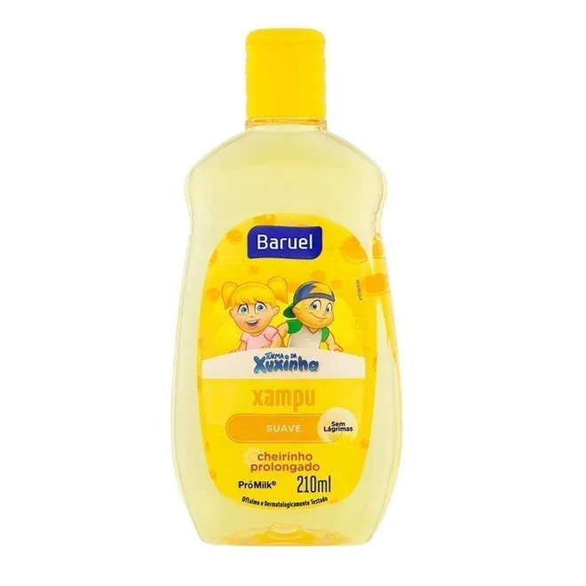 Shampoo Infantil Suave Turma da Xuxinha Baruel Frasco 210ml
