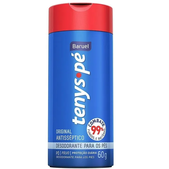 Tenys Pé Baruel Talco Original Embalagem 60G