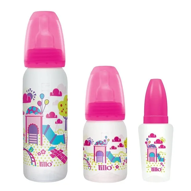 Kit Mamadeira Lillo Evolucao Div 3 Rosa