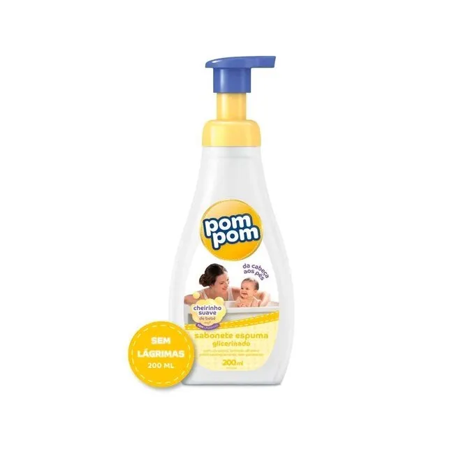 Sabonete Espuma Pom Pom Glicerinado 200 ml