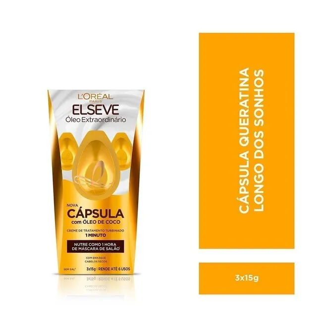 Cápsula de Tratamento Óleo Extraordinário 15ML - ELSEVE