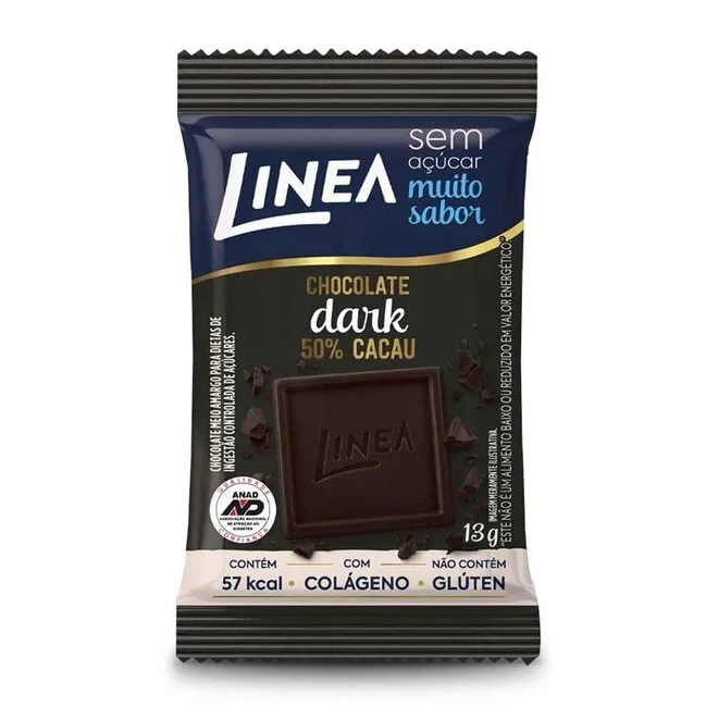 Chocolate Linea Mini chocolate Dark 50% Cacau 13g