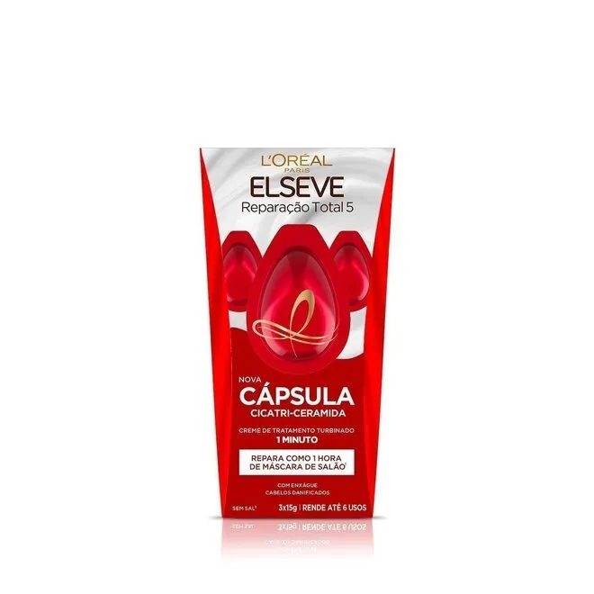 Cápsula de Tratamento Reparação Total 15g - ELSEVE