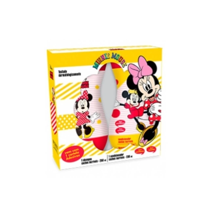 Kit Shampoo+Condicionador Disney Minnie Mouse Cachos 250ml