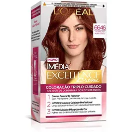 Tintura de Cabelo Imédia Excellence Creme 6646 Vermelho Rubi L'Oréal Paris 1 Unidade