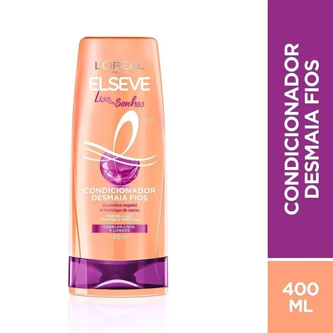 Condicionador Liso Dos Sonhos Elseve Loréal Paris 400Ml