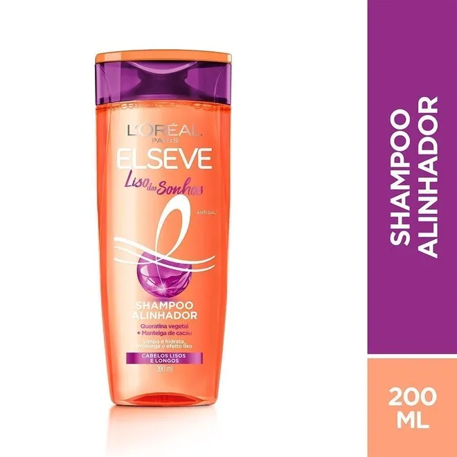 Shampoo Elseve Liso Dos Sonhos Loreal Paris 200Ml