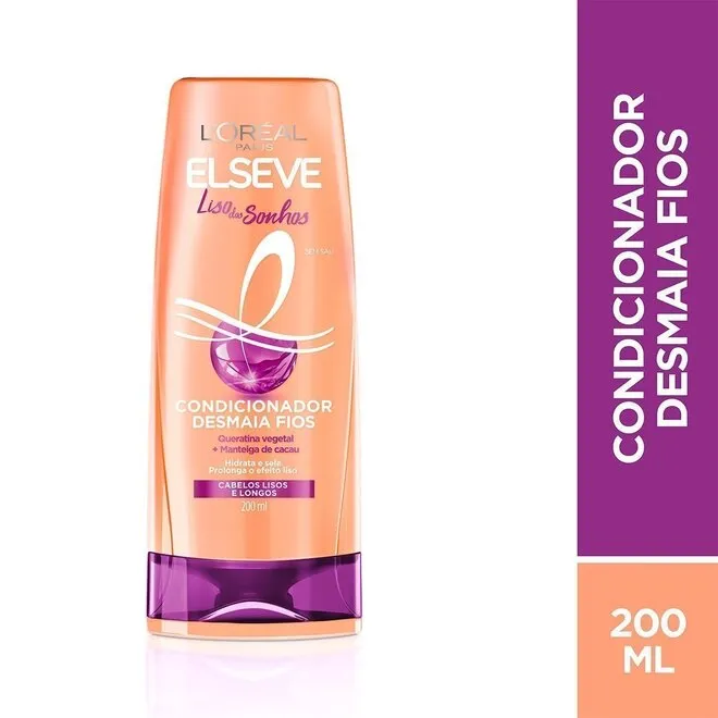 Condicionador Liso Dos Sonhos Elseve 200Ml