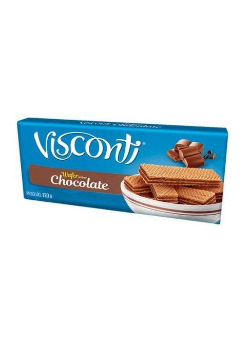 Biscoito Visconti Wafer Chocolate 120g