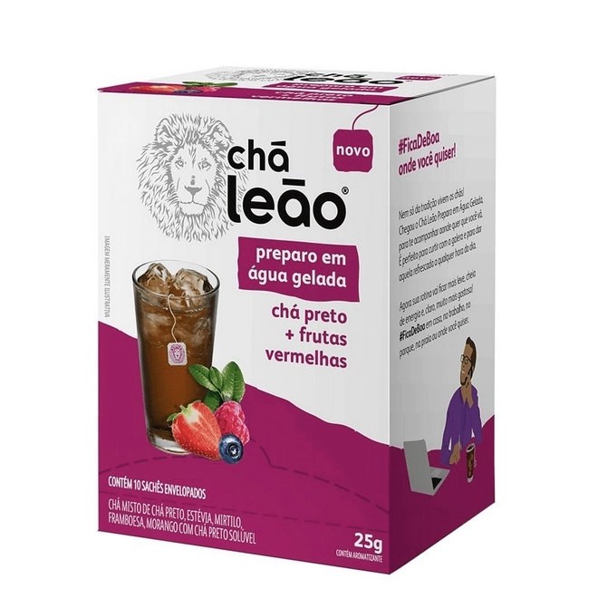 Chá Preto Frutas Vermelhas Cold Brew LEÃO 25g