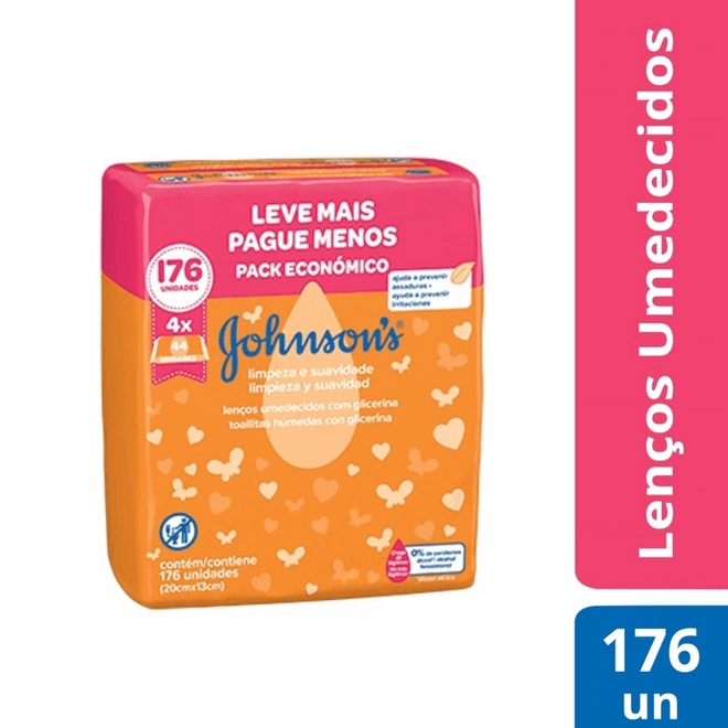 Lenço Umedecido Johnson'S Limpeza E Suave Leve 4 Pague 3 44U