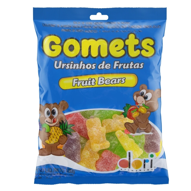 GOMETS URSINHOS DE FRUTAS 100G