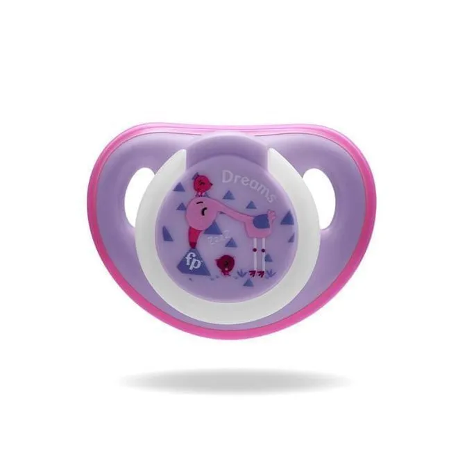 Chupeta De Silicone 6 Meses Rosa Firsher Un